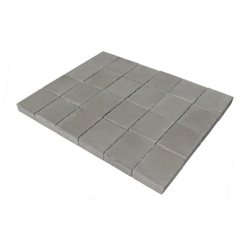 Плитка тротуарная бетонная Зенит Черноземье «Квадрат» большой 60мм серый