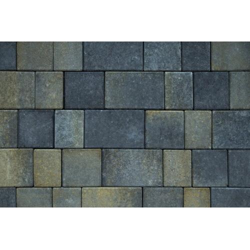 Плитка тротуарная бетонная Зенит Черноземье «Европа» 40мм color-mix «Бурый антрацит»