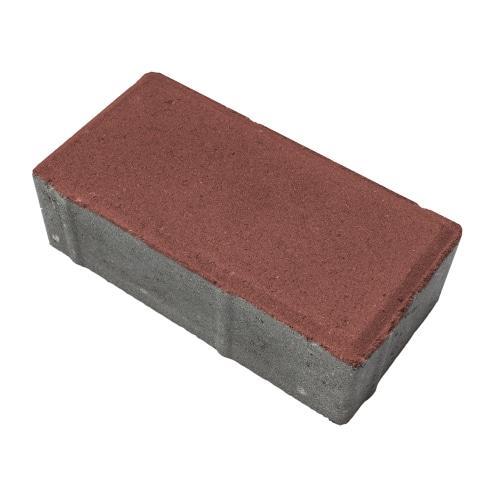 Плитка тротуарная бетонная Зенит Черноземье «Брусчатка» 40мм красный
