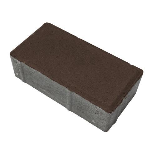 Плитка тротуарная бетонная Зенит Черноземье «Брусчатка» 40мм коричневый