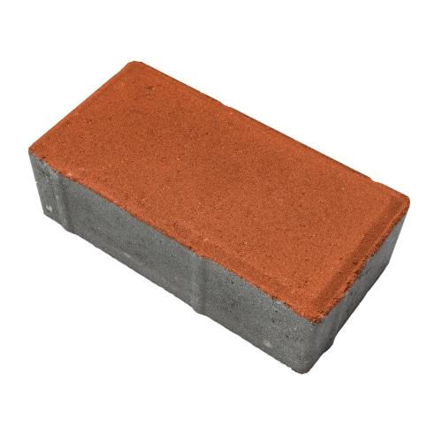 Плитка тротуарная бетонная Зенит Черноземье «Брусчатка» 40мм оранжевый