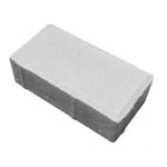 Плитка тротуарная бетонная Зенит Черноземье «Брусчатка» 60мм белый