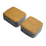 Плитка тротуарная бетонная Зенит Черноземье «Старый Город» 2 камня 40мм желтый