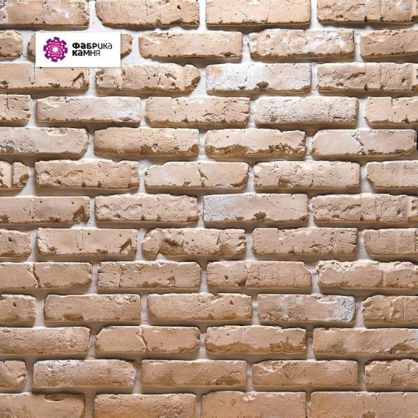 Искусственный камень Фабрика камня, Кирпич Петровский Бежевый
