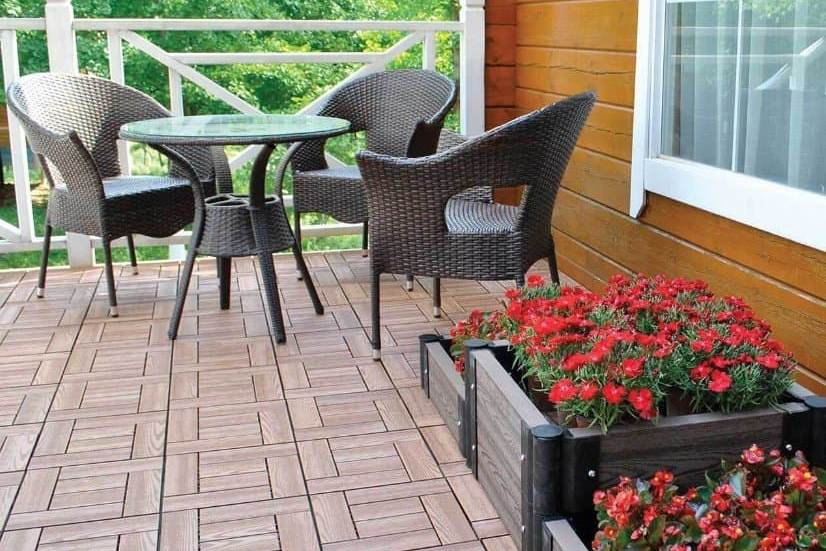 Садовый паркет из ДПК Садовый паркет из ДПК