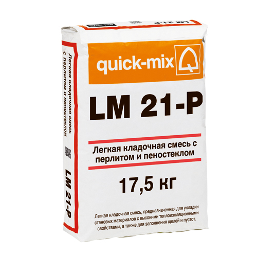 LM 21-P Легкая кладочная смесь с перлитом и пеностеклом LM 21-P