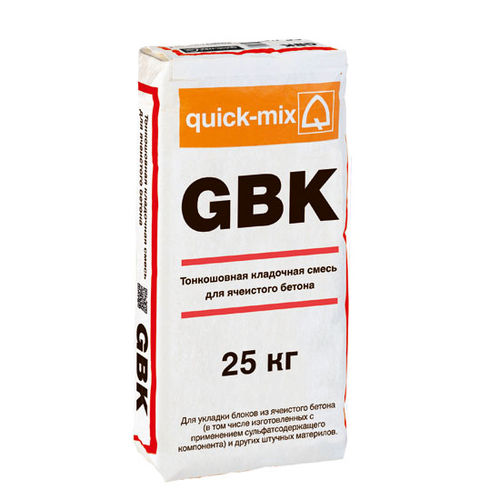 GBK Тонкошовная кладочная смесь для ячеистого бетона — Зимняя GBK — Зимняя