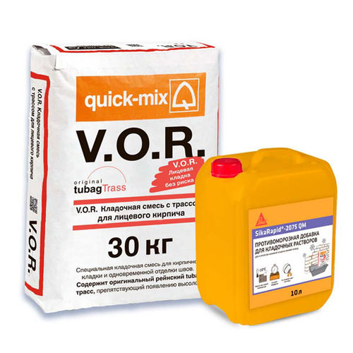 V.O.R. в комбинации с ПМД для лицевой кладки при низких температурах V.O.R.+SikaRapid