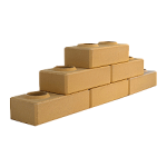 Лего кирпич облицовочный гиперпрессованный Желтый премиум-класса фирмы ERMIX