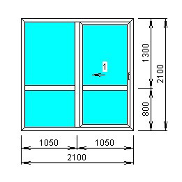 Раздвижные пластиковые двери 2100*2100. Дорнмасс25, ключ с 2х сторон, армирование 1,2, ручка с 2х сторон