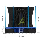 Батут с защитной сеткой IgraGrad Classic 244 см (8ft)