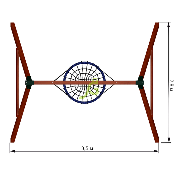 Качельный модуль ‘Гнездо-паутинка’ Качельный модуль ‘Гнездо-паутинка’