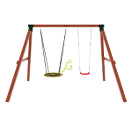 Качельный модуль ‘Гнездо-паутинка + одиночные’