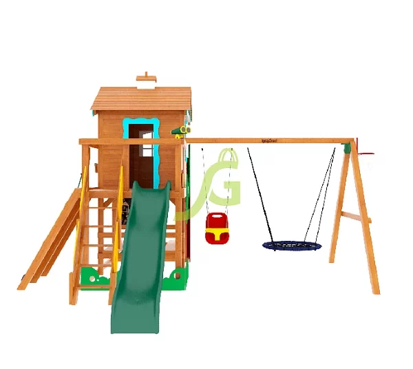 Детская деревянная площадка ‘IgraGrad Домик 2 Совёнок’