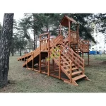 Зимняя деревянная горка ‘IgraGrad Snow Fox 12 м’ с двумя скатами