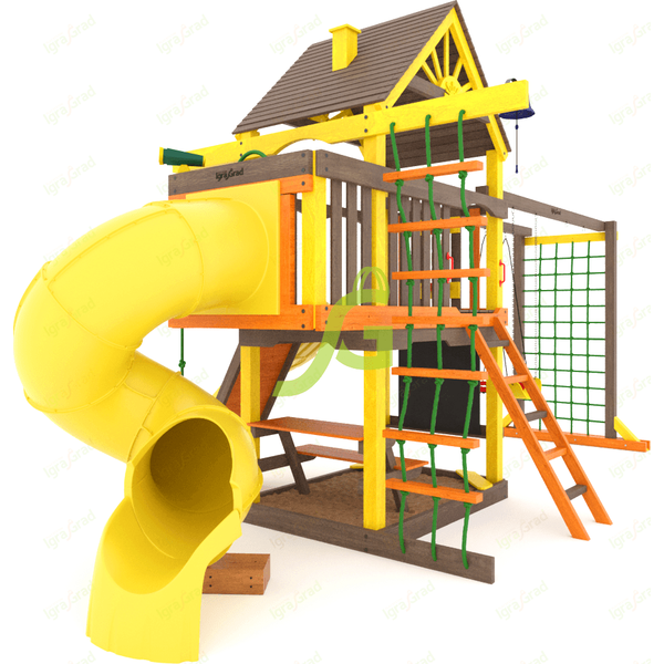 Детская площадка IgraGrad Шато с трубой (Дерево) мод.2 Детская площадка IgraGrad Шато с трубой (Дерево) мод.2