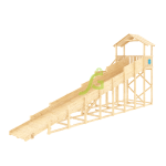 Зимняя горка ‘IgraGrad Snow Fox (Домик)’, скат 10 м, без окраски