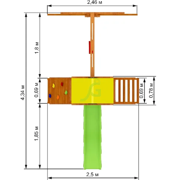 Детская игровая площадка IgraGrad Старт 1 Детская игровая площадка IgraGrad Старт 1