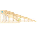 Зимняя горка ‘IgraGrad Snow Fox’, скат 10 м, без окраски