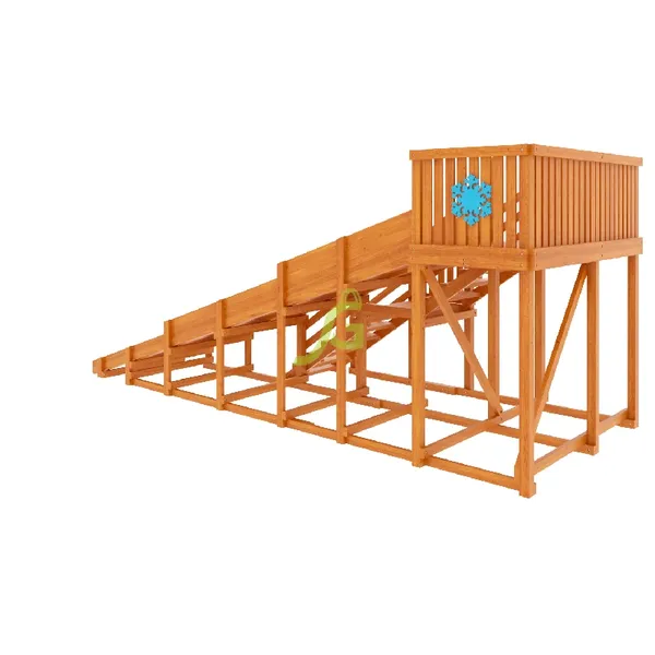 Детская деревянная зимняя горка ‘IgraGrad Snow Fox’, скат 5,9 м Детская деревянная зимняя горка ‘IgraGrad Snow Fox’, скат 5,9 м