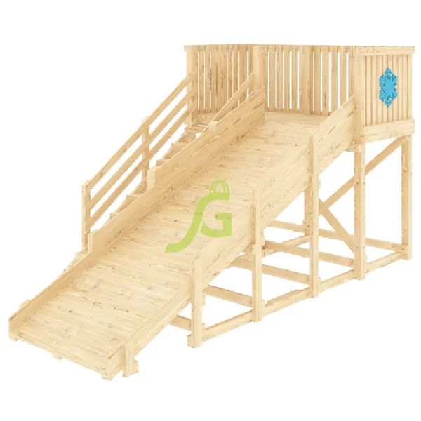 Деревянная зимняя горка ‘IgraGrad Snow Fox’, скат 4 м, без окраски Деревянная зимняя горка ‘IgraGrad Snow Fox’, скат 4 м, без окраски