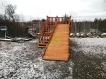 Детская деревянная зимняя горка ‘IgraGrad Snow Fox’, скат 5,9 м