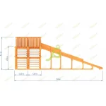 Зимняя горка ‘IgraGrad Snow Fox’, скат 5,9 м (мод.2)