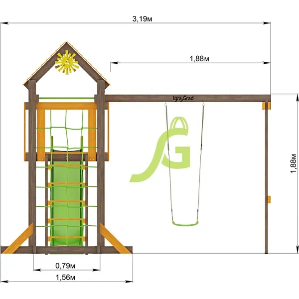 Детская площадка IgraGrad Игруня 3 Детская площадка IgraGrad Игруня 3