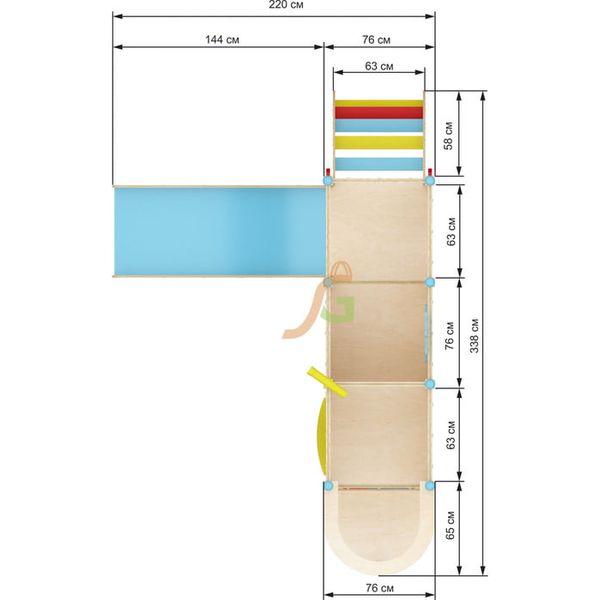 Детская кровать-чердак IgraGrad 12 Детская кровать-чердак IgraGrad 12