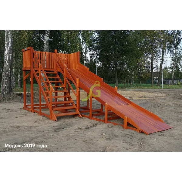 Детская деревянная зимняя горка ‘IgraGrad Snow Fox’, скат 5,9 м Детская деревянная зимняя горка ‘IgraGrad Snow Fox’, скат 5,9 м