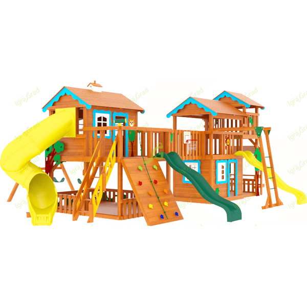 Детская деревянная площадка ‘IgraGrad Домик 6 Совенок’ Детская деревянная площадка ‘IgraGrad Домик 6 Совенок’