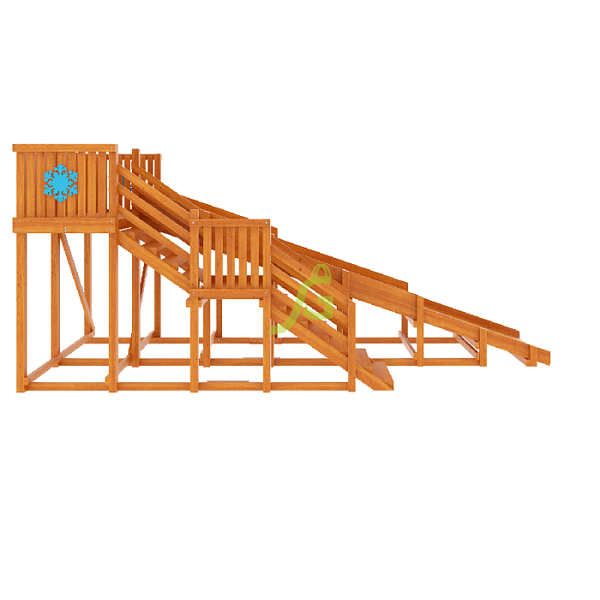 Детская деревянная зимняя горка ‘IgraGrad Snow Fox’, скат 5,9 м Детская деревянная зимняя горка ‘IgraGrad Snow Fox’, скат 5,9 м