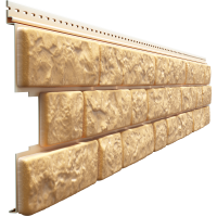 Сайдинг LUX под камень, BERGART, кедровый орех