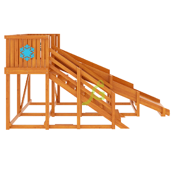 Деревянная зимняя горка ‘IgraGrad Snow Fox’, скат 4 м Деревянная зимняя горка ‘IgraGrad Snow Fox’, скат 4 м