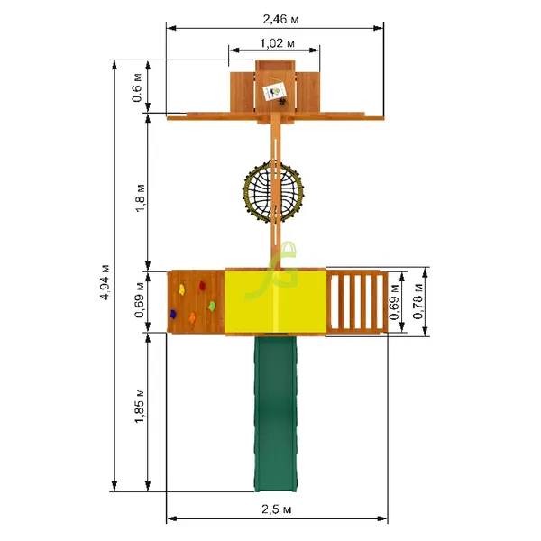 Детская игровая площадка IgraGrad Старт 3 Детская игровая площадка IgraGrad Старт 3
