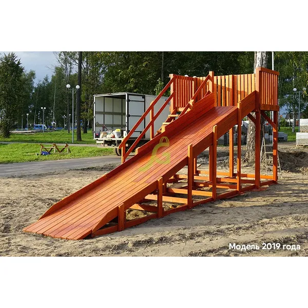 Детская деревянная зимняя горка ‘IgraGrad Snow Fox’, скат 5,9 м Детская деревянная зимняя горка ‘IgraGrad Snow Fox’, скат 5,9 м
