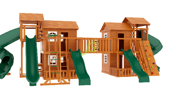 Детская деревянная площадка ‘IgraGrad Домик 7’