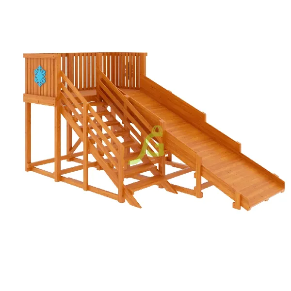 Деревянная зимняя горка ‘IgraGrad Snow Fox’, скат 4 м Деревянная зимняя горка ‘IgraGrad Snow Fox’, скат 4 м