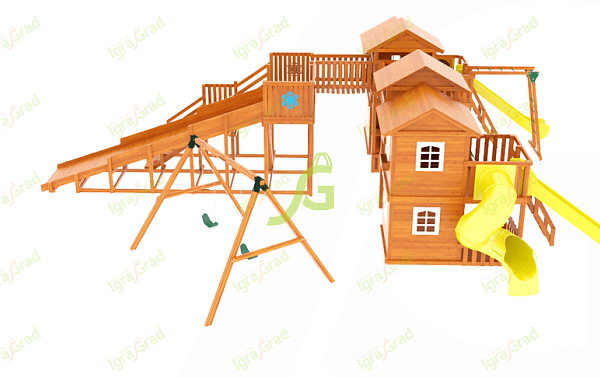 Детская деревянная площадка ‘IgraGrad Домик 7 мод.3’