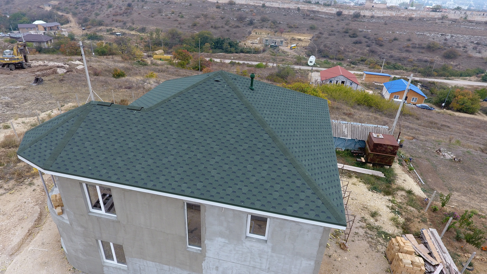 Гибкая черепица Europa, Карат, Зелёный Гибкая черепица Europa, Карат, Зелёный