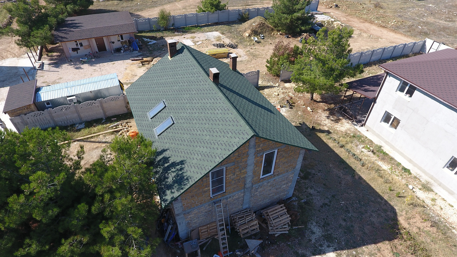 Гибкая черепица Standard, Сота, Зелёный Гибкая черепица Standard, Сота, Зелёный