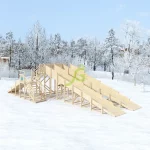 Зимняя горка ‘IgraGrad Snow Fox’, 4 ската, без окраски