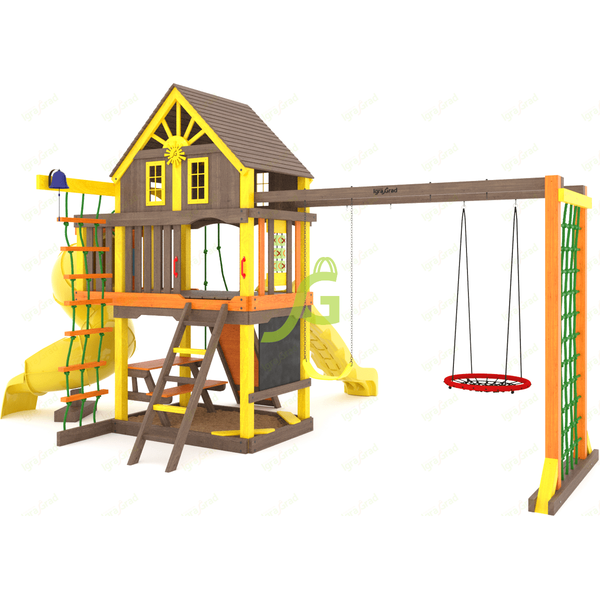 Детская площадка IgraGrad Шато с трубой (Домик) мод.2 Детская площадка IgraGrad Шато с трубой (Домик) мод.2