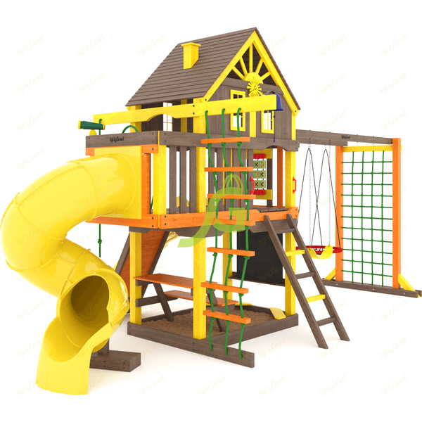 Детская площадка IgraGrad Шато с трубой (Домик) мод.2 Детская площадка IgraGrad Шато с трубой (Домик) мод.2