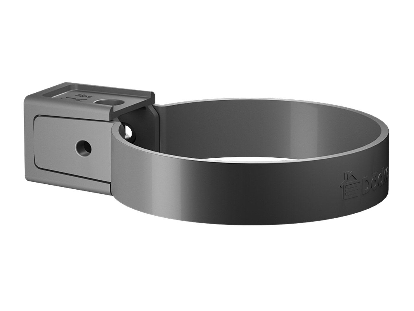 Хомут универсальный для водосточной трубы Premium, графит Хомут универсальный для водосточной трубы Premium, графит