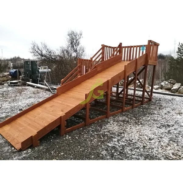 Детская деревянная зимняя горка ‘IgraGrad Snow Fox’, скат 5,9 м Детская деревянная зимняя горка ‘IgraGrad Snow Fox’, скат 5,9 м