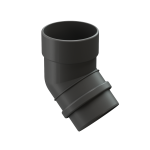 Колено 45˚ для водосточной трубы Premium, графит