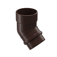 Колено 45˚ для водосточной трубы Premium, графит