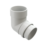 Колено 72˚ для водосточной трубы LUX, пломбир