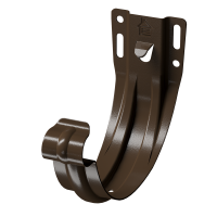 Карнизный крюк для желоба короткий (гнутый) Stal Premium, шоколад